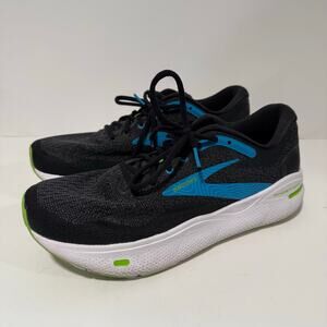 Brooks Men's Ghost Max Running Shoes Sneakers Lightweight Black Blue 9.5 Wide